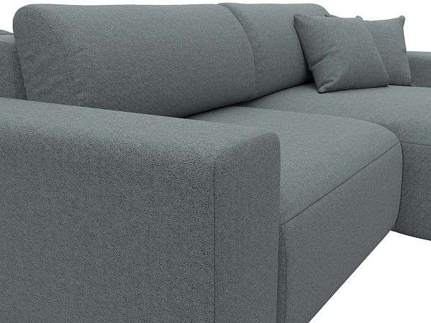 Диван угловой Лига-036 НПБ Классик правый угол Рогожка серый - Вид 4