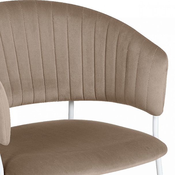 Комплект кухонных стульев Даксон латте велюр/белый, 3 шт. - Вид 8