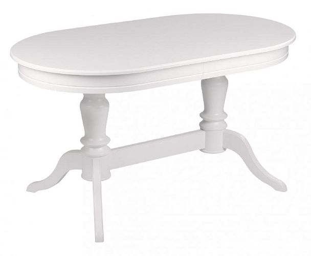 Обеденная группа стол Арей 160(210)х90х76 Белый и 6 стульев Камир Белый/Бежевый жаккард - Вид 2