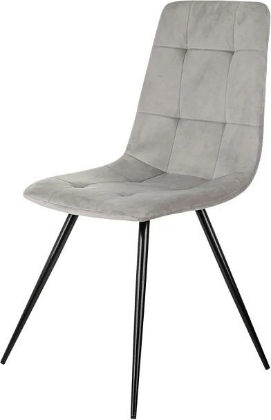 Стул для дома Бюрократ CH-K1 св.серый Holland 09 металл черный на ножках (CH-K1_1/HL09) - Вид 2