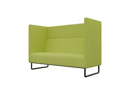 Bronks Диван двухместный BROS-2 Romeo 07/Металл Черный 1715*760*1180 - Фото предпросмотра