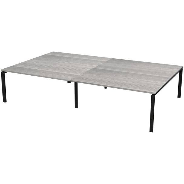 Стол на металлокаркасе НТМП.П-140.11.2 Лиственница/Антрацит 2800x1100x750 Аргентум-МП - Вид 1