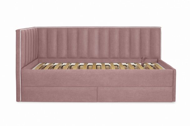 Кровать "Порше" с ящиками, светло-розовая - Вид 2