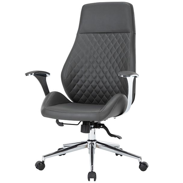 Кресло CHAIRMAN CH790, экокожа, серый - Вид 3