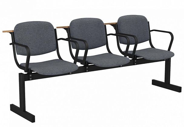 3-местный, мягкий, откидной, лекционный "253МПЛ" - Вид 1