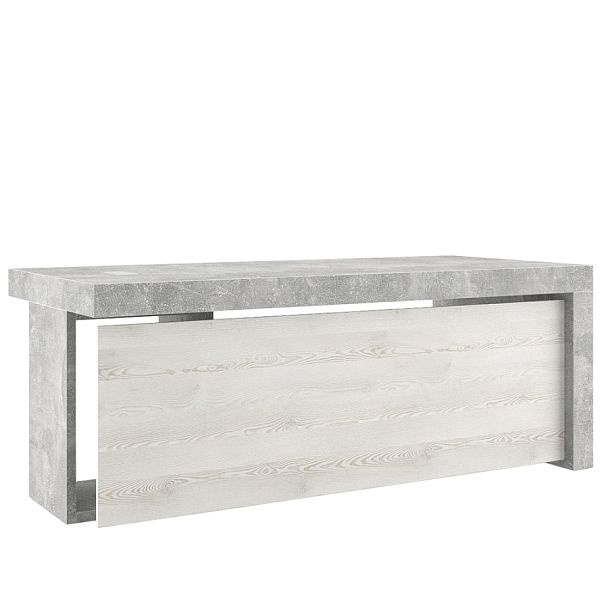 Стол письменный B-tone 200x90x78 сосна бетон светлый - Вид 1