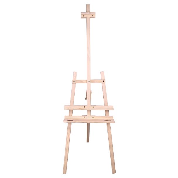 Мольберт напольный из сосны Лира с полкой, 170х55х70 см, высота холста до 107 см, BRAUBERG ART CLASSIC, 192261 - Вид 5