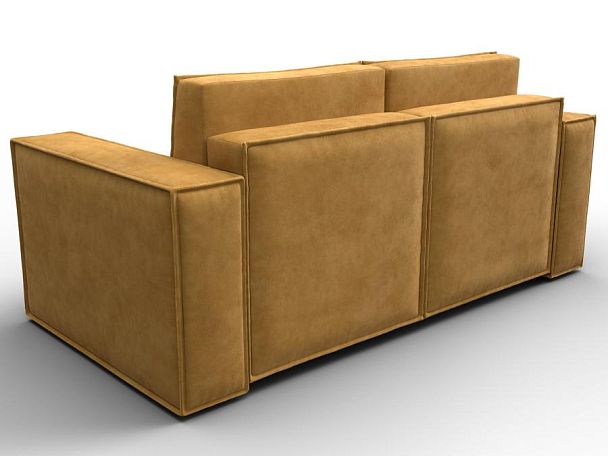 Диван прямой Куба мини Велюр желтый - Вид 5