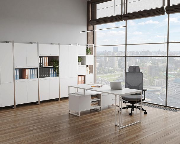 Rift Direct Стол руководителя RF.SR-024 Дуб Винченцо/Металл Антрацит 1580*800*750 - Вид 3