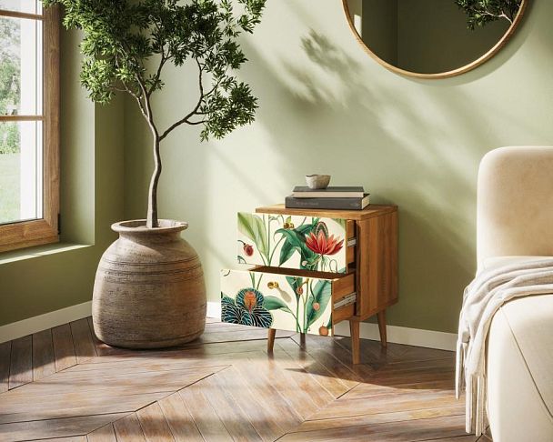 Тумбочка Berber с двумя ящиками арт BB03/Print_55 - Вид 2