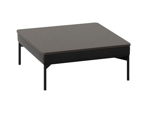 Столик Everprof Gamma угловой Экокожа Черный ЛДСП Венге - Вид 1