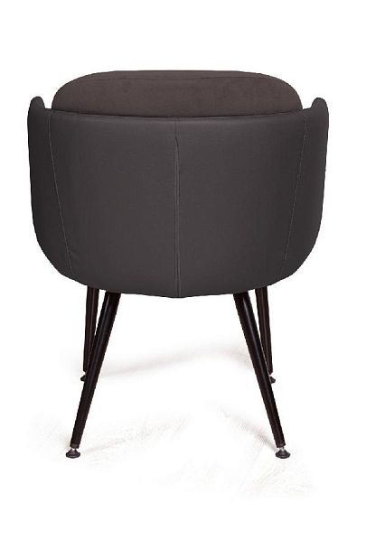 Стул с подлокотниками Phoenix (Феникс), ткань комбинированная с иск кожей, черный - Вид 4