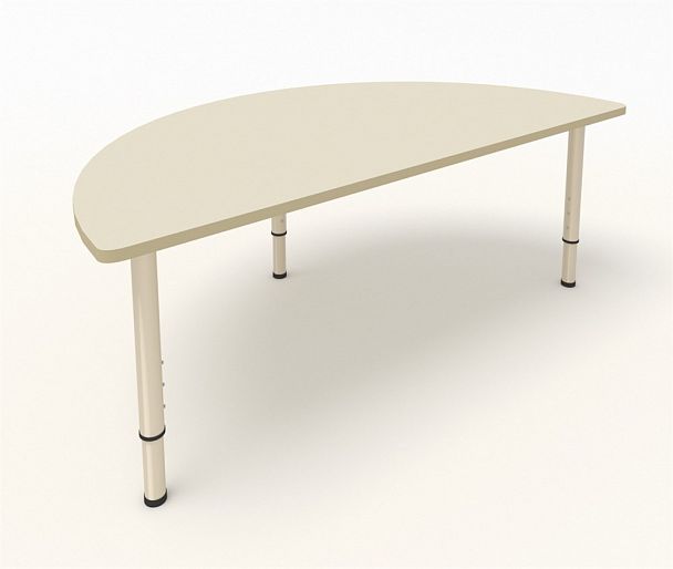 Детский стол полукруглый бежевый, гр.0-3 - Вид 1