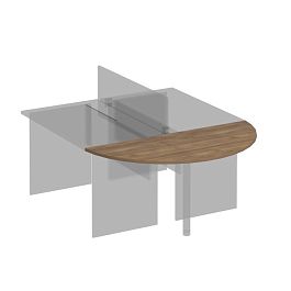 Приставка к столу Комфорт К.209 дуб шамони темный - Фото предпросмотра