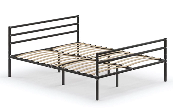 Кровать металлическая Металика Г3+Г2, 1600х2000, цвет черный - Вид 1