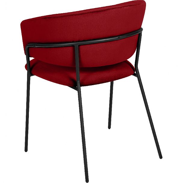 Стул кухонный Даксон бордовый велюр/черный - Вид 5
