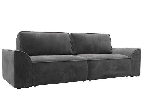 Диван прямой Лига-048 НПБ Велюр серый - Вид 1