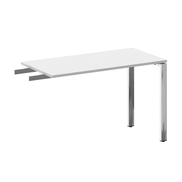 Metal System Direct Брифинг-приставка БП.ПР-4 Белый/Нерж. сталь 1200*600*750 - Вид 1