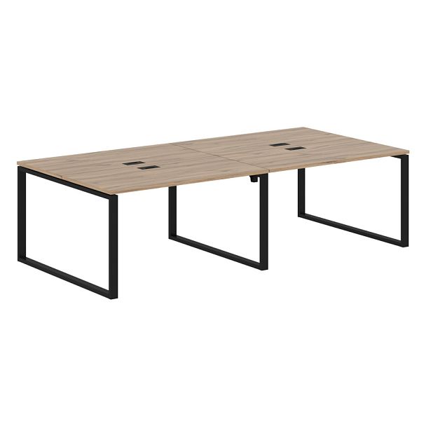 Стол 4-х местный EQWST 2713 Дуб Денвер светлый/Черный 2726х1346х750 EDIS - Вид 1