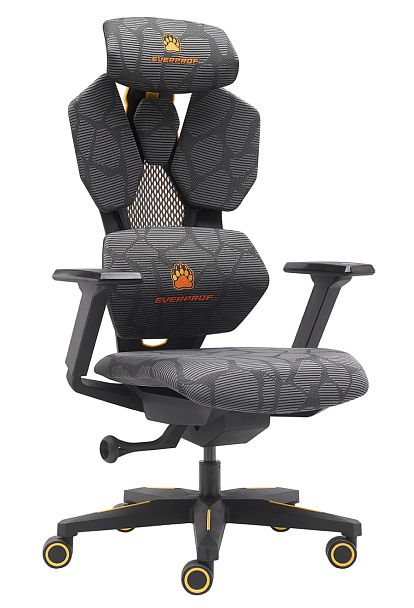 Геймерское кресло Everprof Tiger Сетка Серый - Вид 1