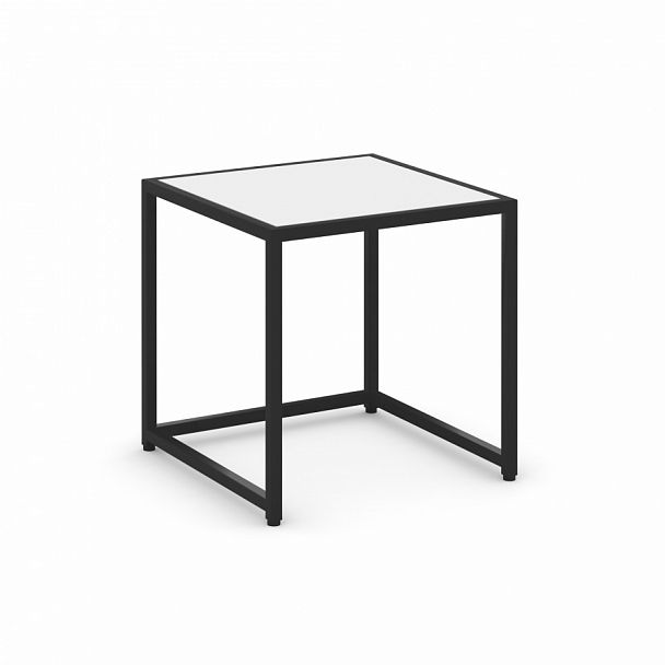Стол журнальный "Loft" VR.L-SJK-45 Белый Бриллиант/Черный - Вид 1