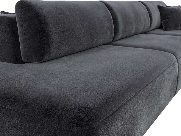 Диван прямой Лига-036 НПБ Модерн Лонг подлокотник справа Велюр серый - Вид 4