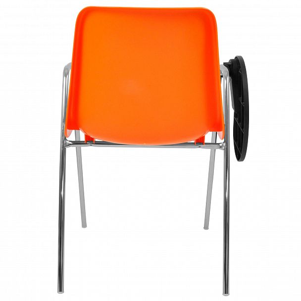 Стул Vicenza (4 ножки с подлокотниками + столик TLT), Каркас хром, оранжевый - Вид 2