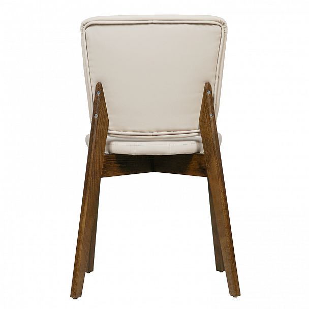 Стул Safir, экокожа Luxa almond бежевый, старинный орех - Вид 6