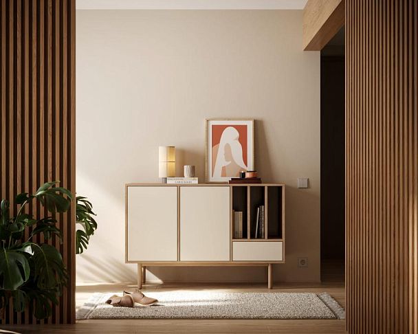 Комод с двумя дверками и ящиком Alice арт ALC02 - Вид 5