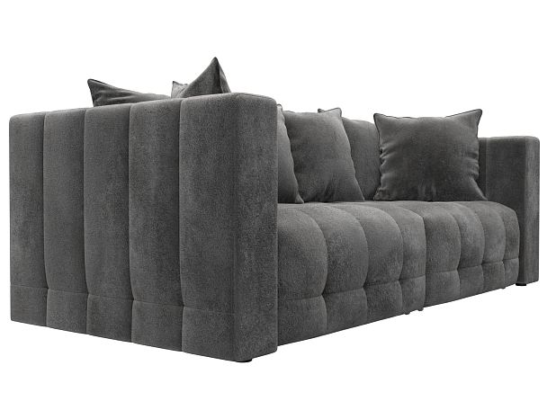 Диван прямой Лига-052 НПБ Велюр серый - Вид 3