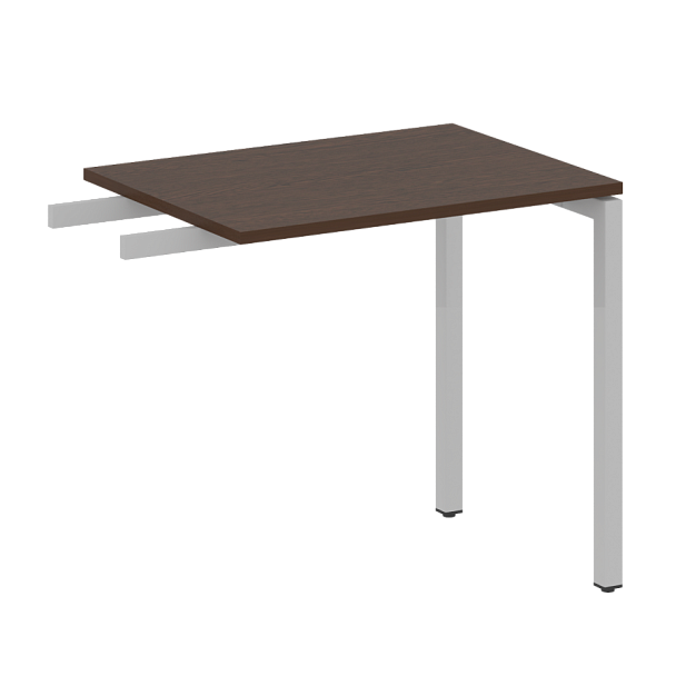 Metal System Quattro Приставной элемент на П-образном м/к 40БП.ПР-2 Венге/Серый металл 800*600*750 - Вид 1