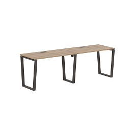 Стол 2-х местный EVWST 2367 Дуб Денвер светлый/Мокко 2326х670х750 EDIS - Фото предпросмотра