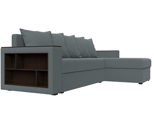 Диван угловой Дубай Лайт правый угол Рогожка серый - Вид 3