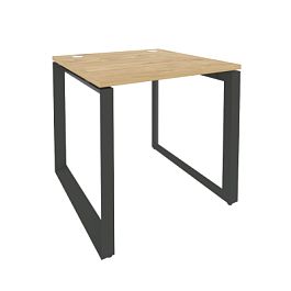 Onix Стол рабочий на О-образном м/к O.MO-SP-0.8 Тиквуд светлый/Антрацит металл 780*800*750 - Фото предпросмотра