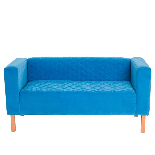 Диван Matrix, голубой велюр - Вид 3