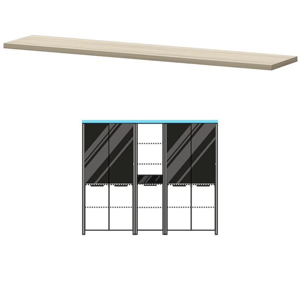 Топ КТ-75.38 Кронберг 2180x441x38 Акцент - Вид 1