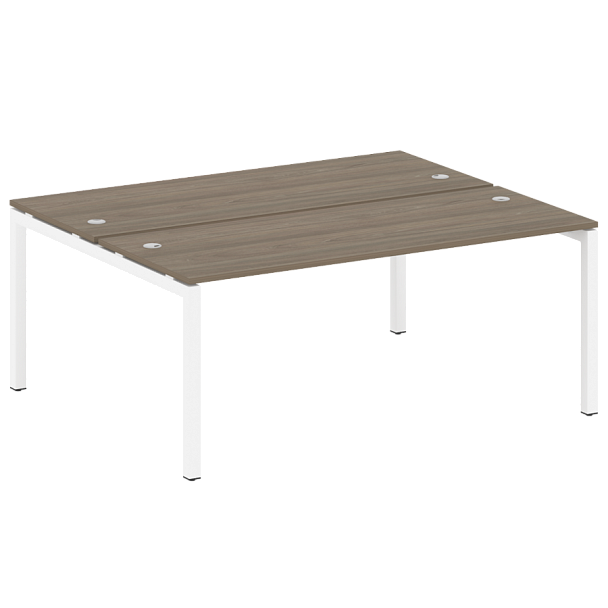 Metal System Quattro Р. ст. на П-образном м/к 50БП.РАС-СП-2.5 Вяз/Белый металл 1800*1475*750 - Вид 1