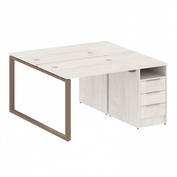 Рабочая станция "Metal System" БО.РС-СТП-2.1 дуб наварра/мокко - Вид 1