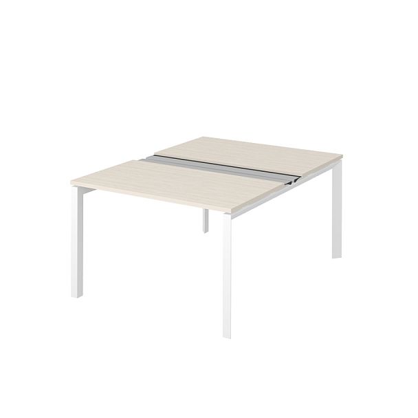 Рабочая станция на металлокаркасе  Р-ТНП2 "Столы для персонала"  ПК-ТНП-СР120Х160Н2/МК/БЭ/КК-В3-876 дуб альпийский - Вид 1