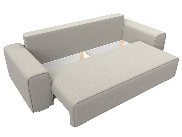 Диван прямой Лига-029 Рогожка бежевый - Вид 7