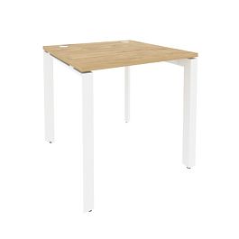 Onix Стол рабочий на П-образном м/к O.MP-SP-0.8 Тиквуд светлый/Белый металл 780*800*750 - Фото предпросмотра
