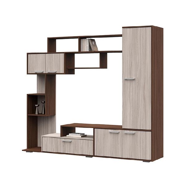 Гостиная Капри ЛДСП шимо темный/шимо светлый - Вид 1