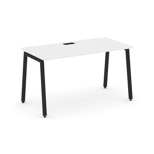 Стайл Проджект Стол письменный SN-4A.SP-013 Белый/Металл Черный 1380*700*750 - Вид 1