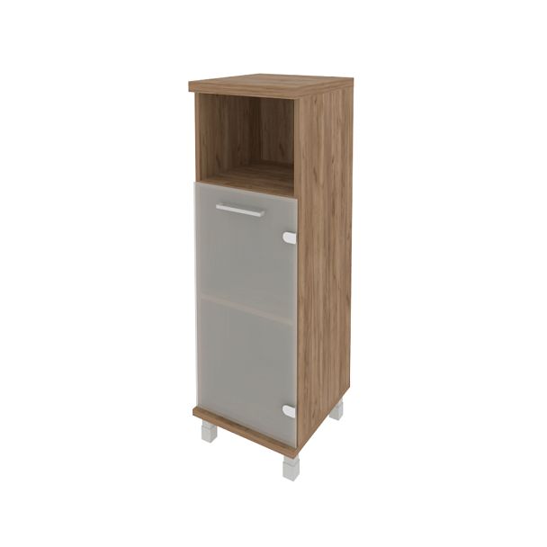 First Шкаф средний узкий правый KSU-2.2 (R) Дуб табак 401*432*1260 - Вид 1