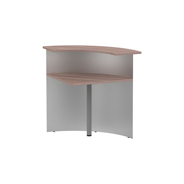 Стойка ресепшн угловая СР-80/80R ясень шимо темный - Вид 2