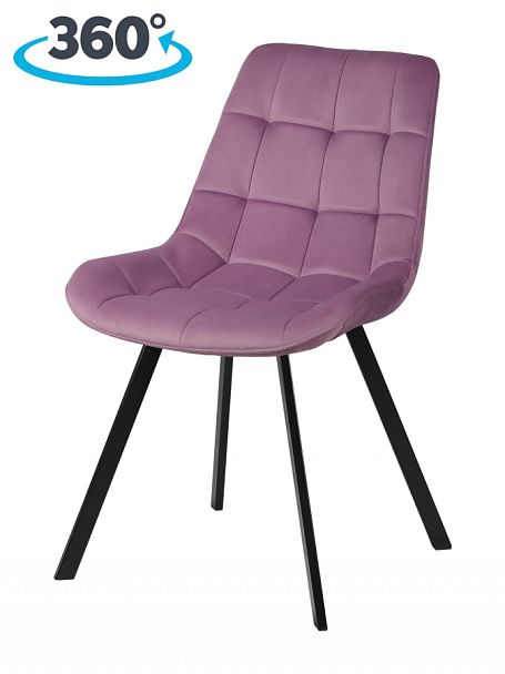 Комплект стульев поворотных Эйден М, Confetti lilac/черный, 4 шт. - Вид 1