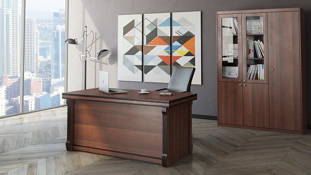 Стол письменный Bern 160x80x76 светлый дуб - Вид 17