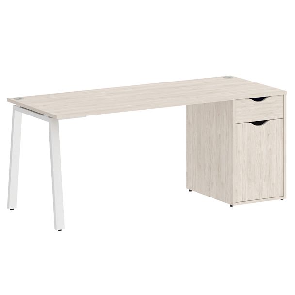 Home Office Стол письменный VR.SP-3-178.1.A Денвер светлый/Белый металл 1780*720*750 - Вид 1