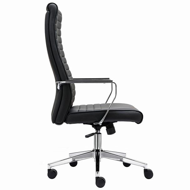 Кресло BRABIX PREMIUM Solo EX-730, алюминий, хром, экокожа, черное, 532936 - Вид 3