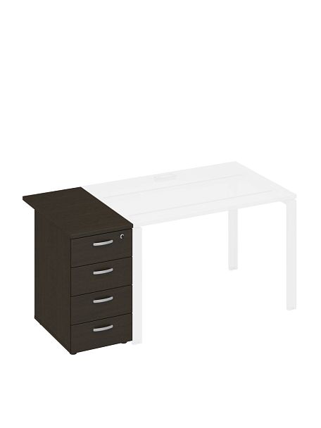 Тумба приставная 4-х ящичная с замком A4 А4 9222 БП  - Вид 1